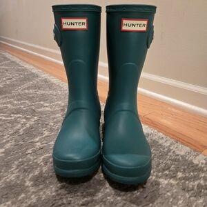 Hunter Green Rain Boots